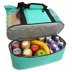 Insulated Mesh Bag Multifunctional Cooler for Outdoor Beach Picnic