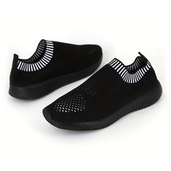 Women's Knit Sock Sneakers Lightweight Slip On Jogging Shoes
