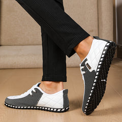 Men's PU Leather Round Toe Oxfords Comfortable Dress Shoes