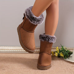 Women's Winter Snow Boots Medium Top Snow Shoes