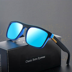 Vintage Square Frame Polarized Sunglasses for Men & Women
