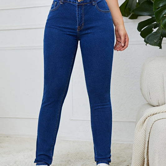 High Rise High Waist Skinny Jeans Women's Denim