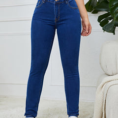 High Rise High Waist Skinny Jeans Women's Denim