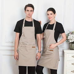 Waterproof Unisex Apron with Pockets for Gardening Cooking