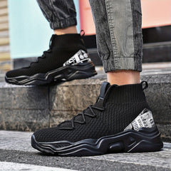 Men's Lightweight Slip On Casual Shoes Breathable Shock Absorbing Sock Shoes