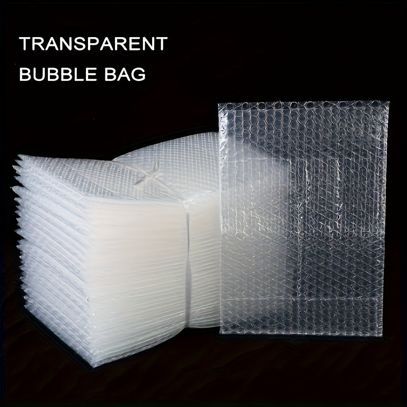 100pcs Transparent Bubble Packaging Bags Polyethylene Mailing Bags