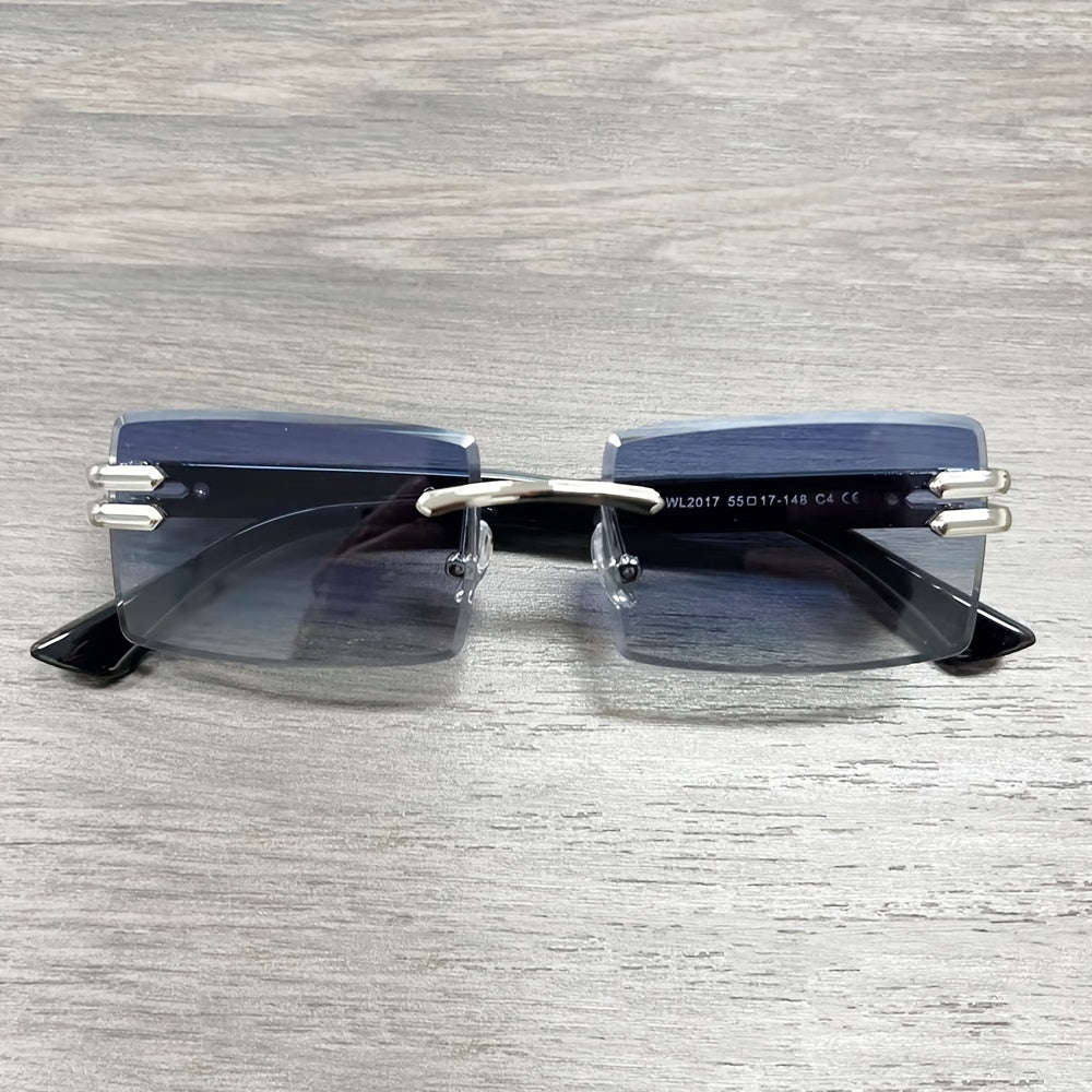 META EVO ONE Square Frameless Sunglasses