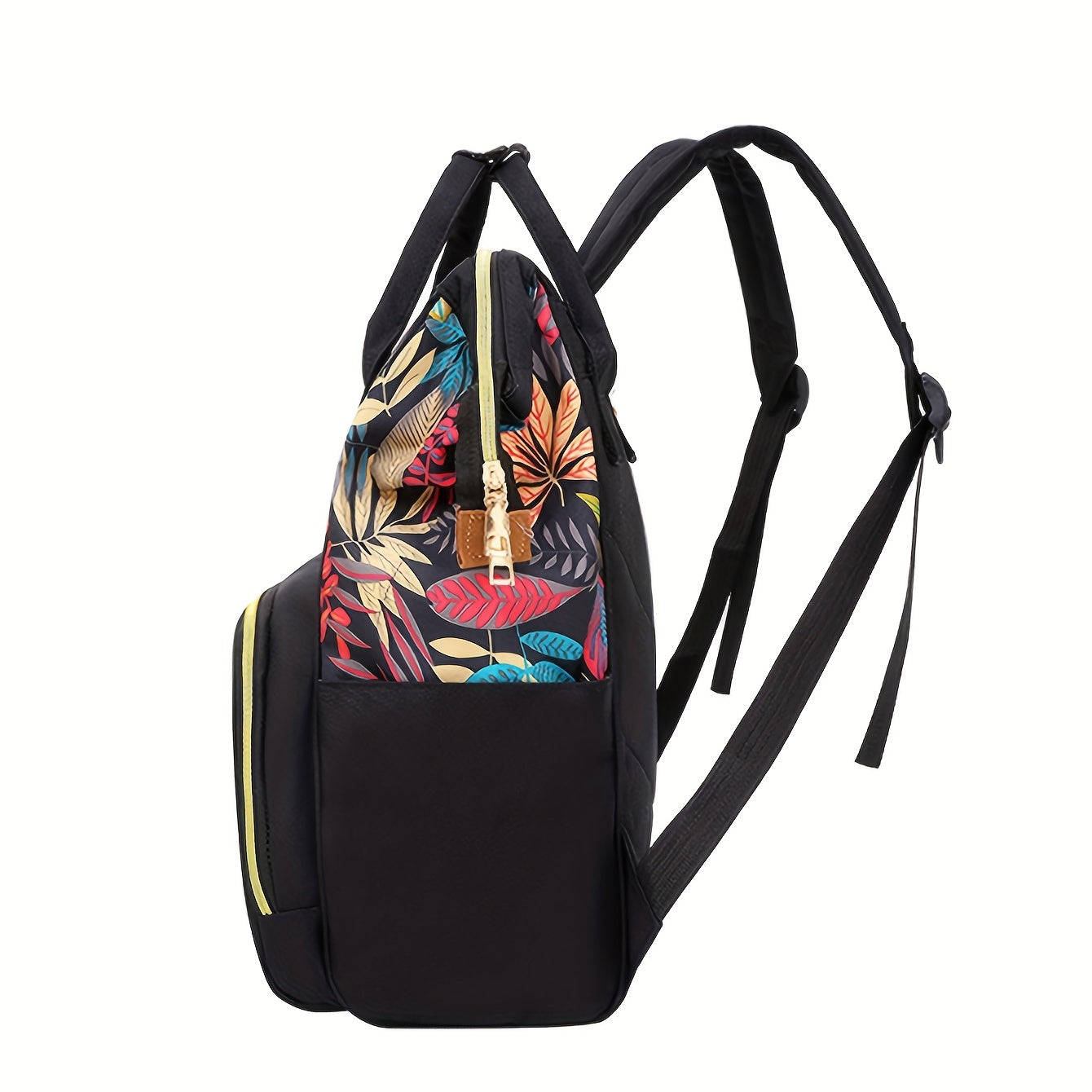 Printed Shoulder Mummy Bag Large Capacity for Outings with Baby & Diapers