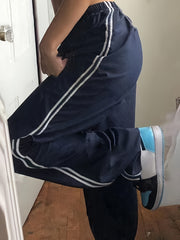 Side Wide Leg Pants Drawstring Baddie Clothes