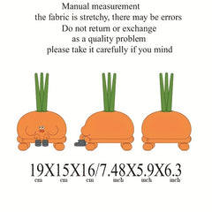 Soft Carrot Plush Expression Doll Toy Decorative Storage Plush Carrot Toy