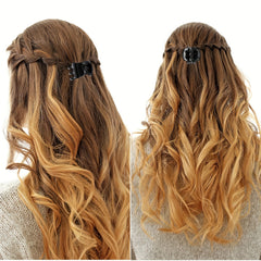 6pcs Solid Hair Claw Clip Boho Non Slip Hair Styling Accessory
