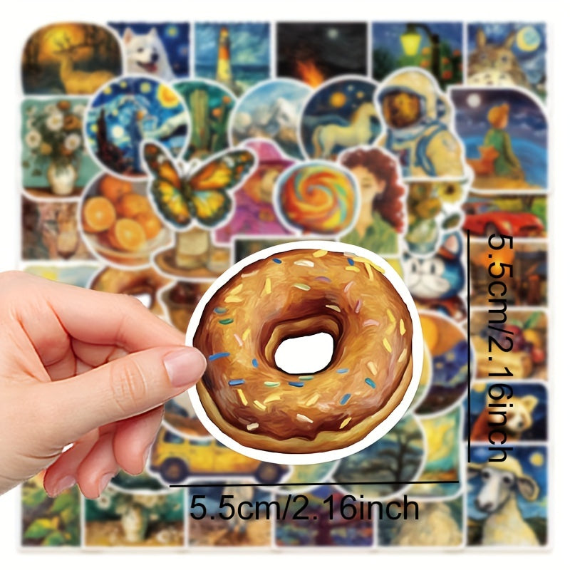 50pcs Paintings Everything Stickers Decorations