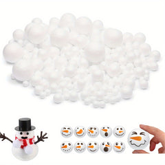 Foam Ball Snowman DIY Kit Christmas Craft Polystyrene Balls Arts Crafts