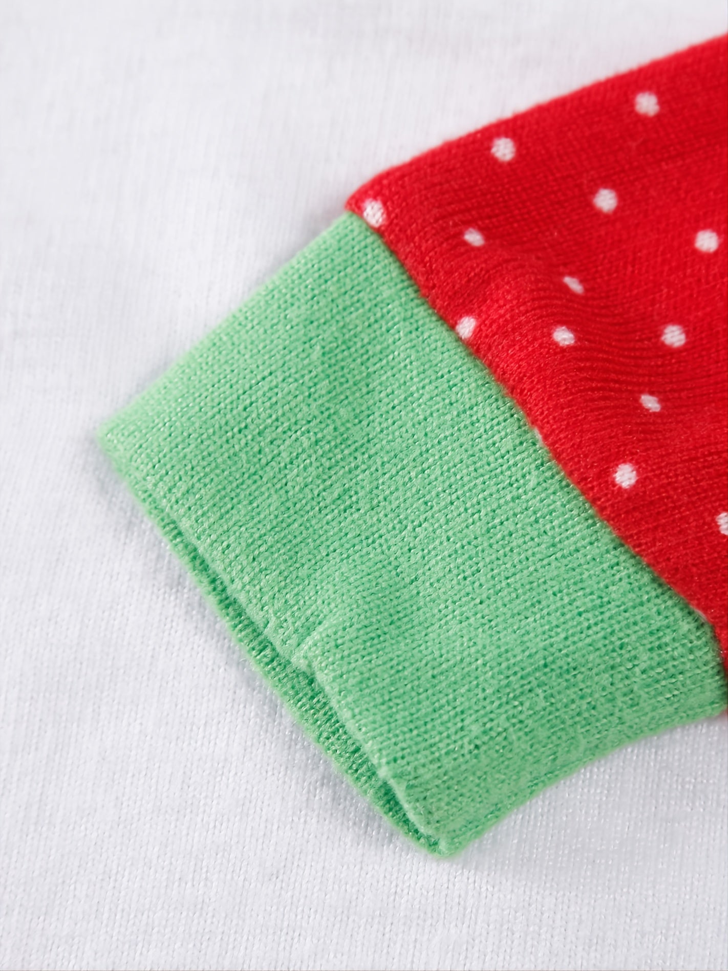 Girls Christmas Print Pajamas Crew Neck Tops & Pants Winter