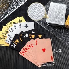 Waterproof Foil Poker Cards for Family Game Party