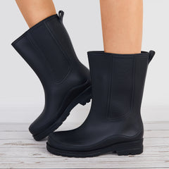 Women's Waterproof Rubber Rain Boots Comfortable Non-slip Shoes