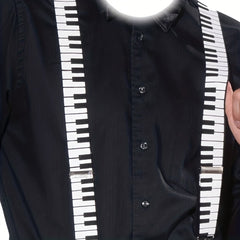 Adjustable Piano Keyboard Suspenders Music Party Supplies