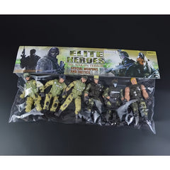 6 Styles Soldier Model With Movable Joints & Weapon