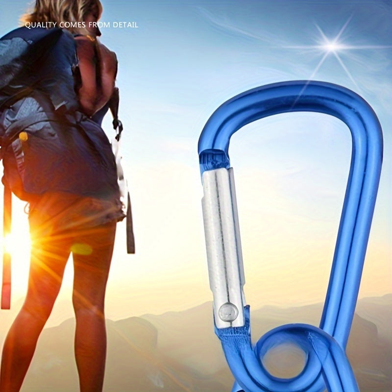 2pcs D Spring Hook Buckle for Camping Hiking