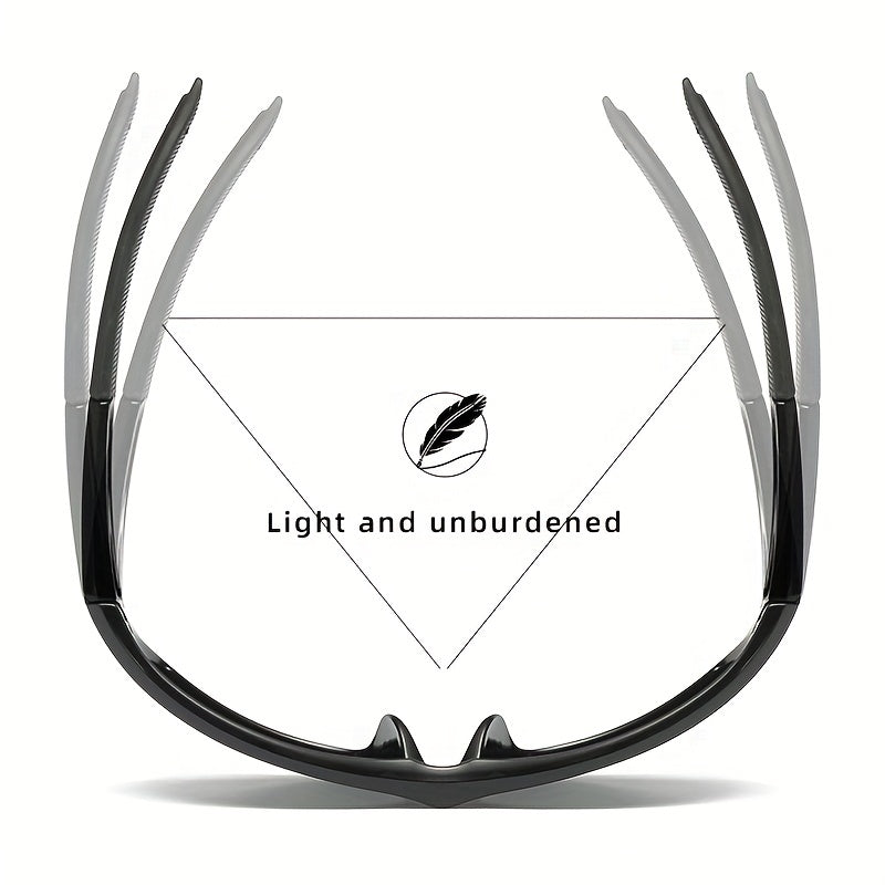 Men's Polarized Sports Glasses for Driving Cycling with Cases Set