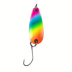 6pcs Sparkling Spoon Lure 2 1 1inch 3g Trout Fishing Single Hook Tackle