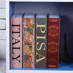 Large Simulation Butterfly Book Money Box with Key Lock