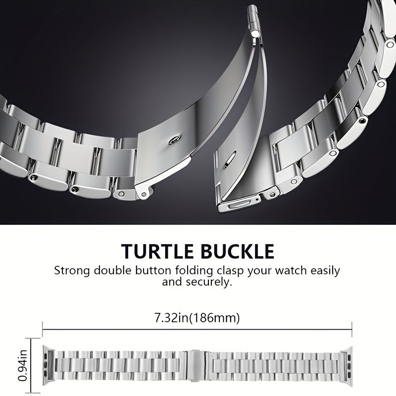2pcs TPU Soft Case Stainless Steel Strap for Ultra Smartwatches
