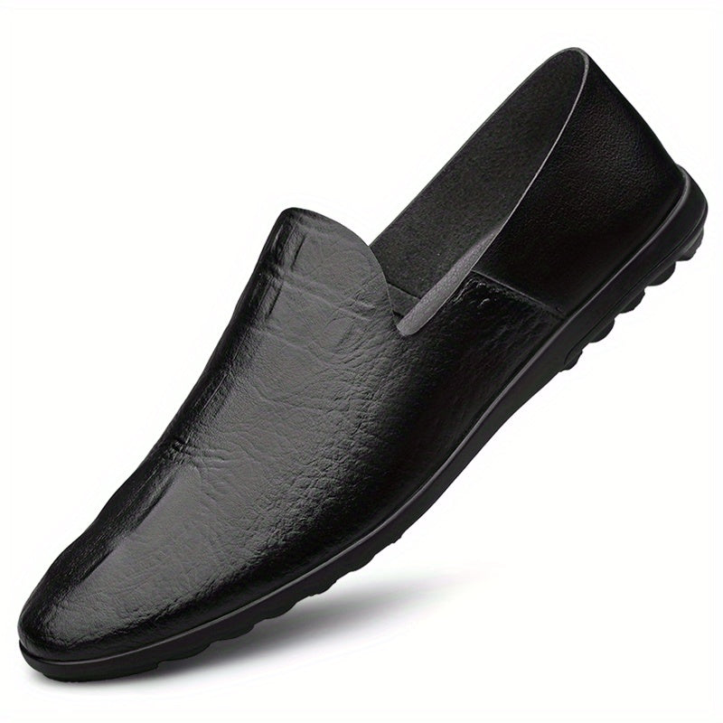 Men's PU Leather Loafer Shoes Slip On Non-slip Driving Shoes