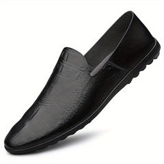 Men's PU Leather Loafer Shoes Slip On Non-slip Driving Shoes