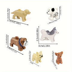Interactive Dog House Toy Set - 5 Different Breeds