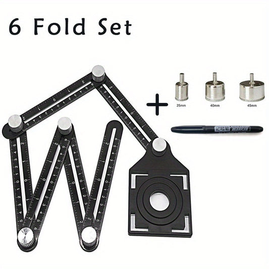 6-Fold Aluminum Alloy Perforated Mold Template Tool