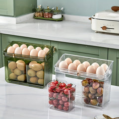 Egg Holder Container for Refrigerator Large Egg Organizer Bin