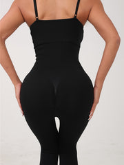 Quick Dry Round Neck Sports Cami Jumpsuit