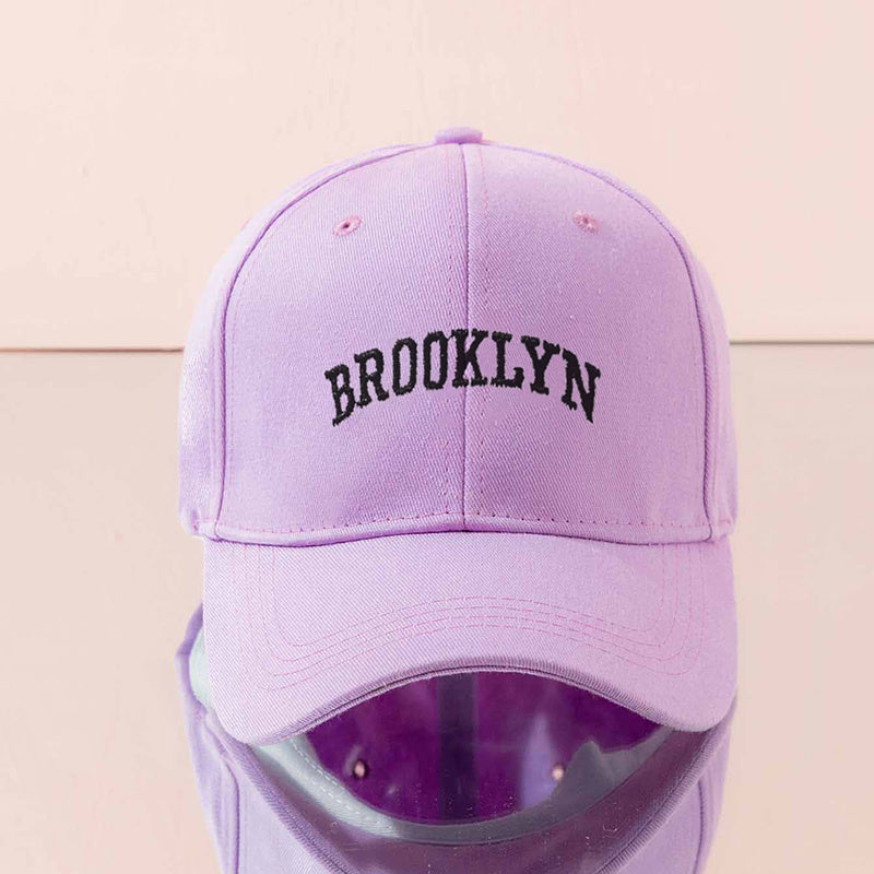 Letter Embroidered Baseball Cap