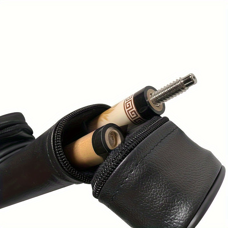 1pc Pool Cue Hard Case Holds 1 Butt and 1 Shaft Protective Carrying Bag