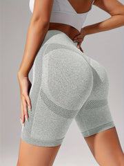 High Waist Hip Lifting Yoga Shorts Quick Drying Training Running Fitness Shorts