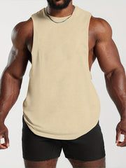 Men's Sleeveless Sport Vest Tank Top for Workout Training Gym
