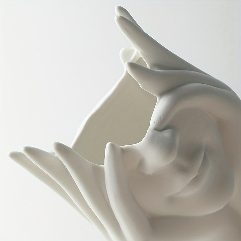Unique Girl Face Resin Vase Flower Pot for Home & Garden