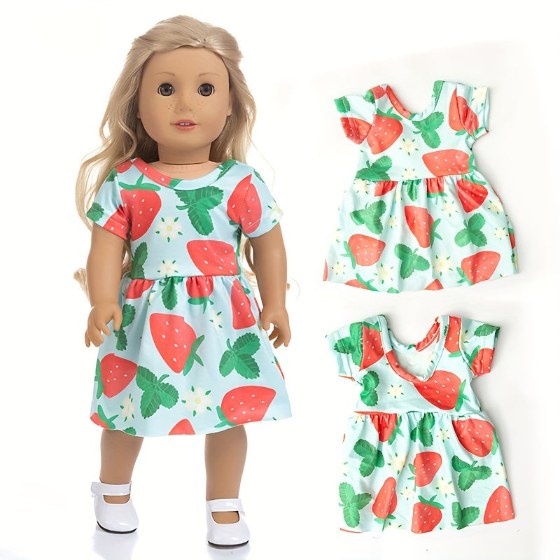 Cartoon Pattern Dress And Underwear Gift For Doll Love
