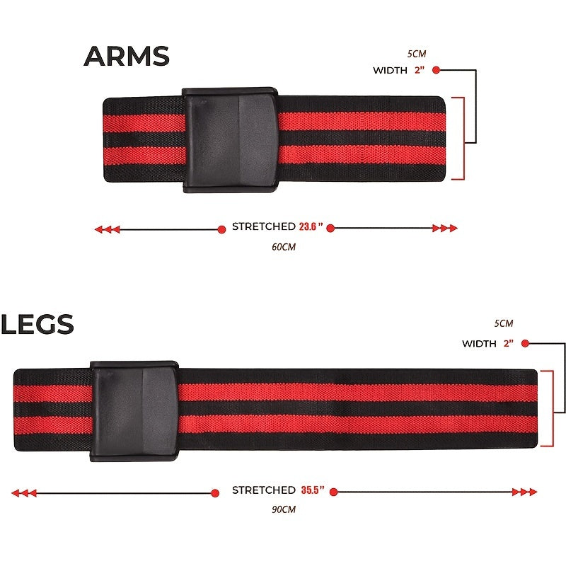 2pcs Elastic Fitness Bands For Weightlifting Legs And Arms Training