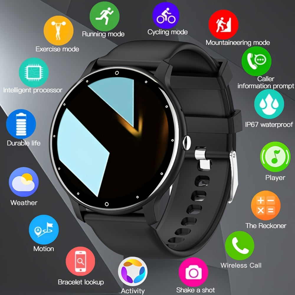 1.28' Smart Watch, Weather Forecast, Voice Assistant, Phone Compatibility