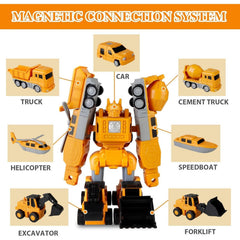 Magnetic Transformable Toy Set for 3-5 Year Olds