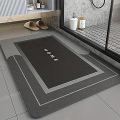 Absorbent Floor Mat Non Slip Fast Drying Soft Carpet Shower Tub