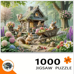 Rabbit House Puzzle 1000pcs Adult DIY Art Decor Ideal Gift