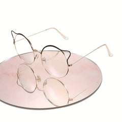 Round Frame All-match Anti-Light Glasses for Men
