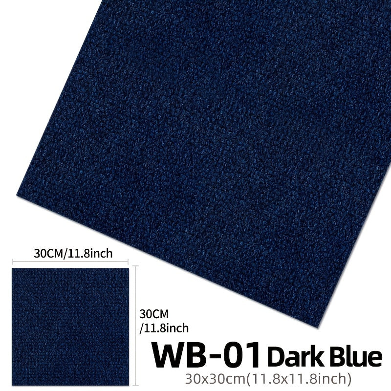 20pcs Modern Style Carpet 30x30cm Self Adhesive Ground Mat Decor