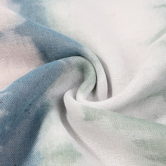 Tie Dye Gradient Tassel Scarf Classic Shawl Windproof Warm Head Wrap Sunscreen