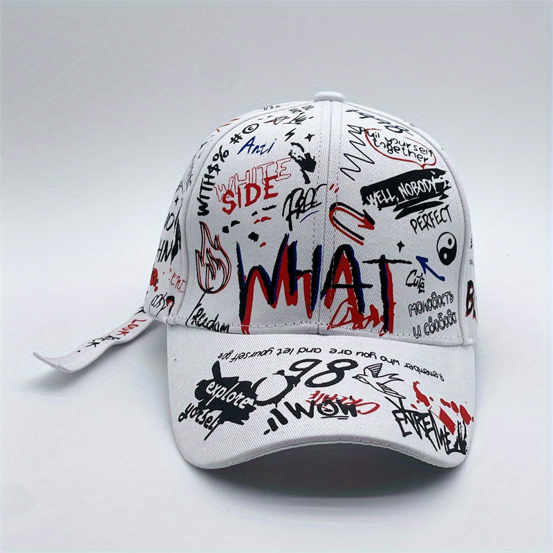Hip Hop Graffiti Baseball Cap Sunshade Dad Hat Adjustable Couple Sun Hats