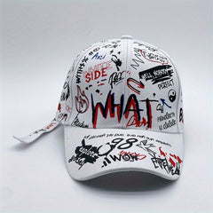 Hip Hop Graffiti Baseball Cap Sunshade Dad Hat Adjustable Couple Sun Hats