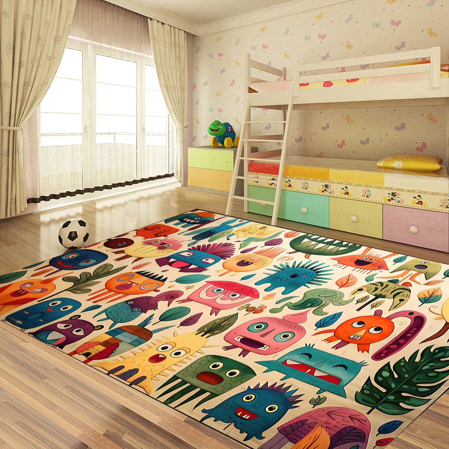 Cartoon Kids Carpet Playset Rug Early Educational Kids Crawling Mat